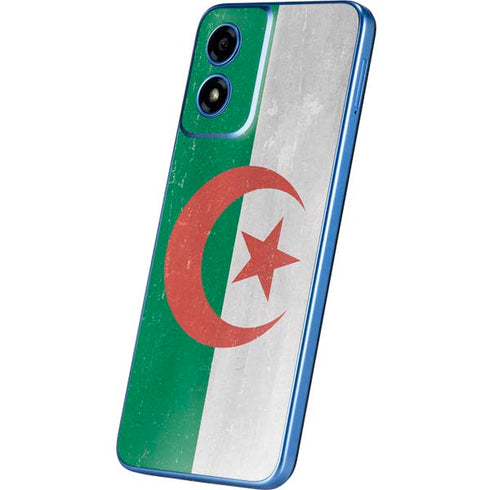 Algeria Flag Distressed Moto G Play 4G (2024) Skin